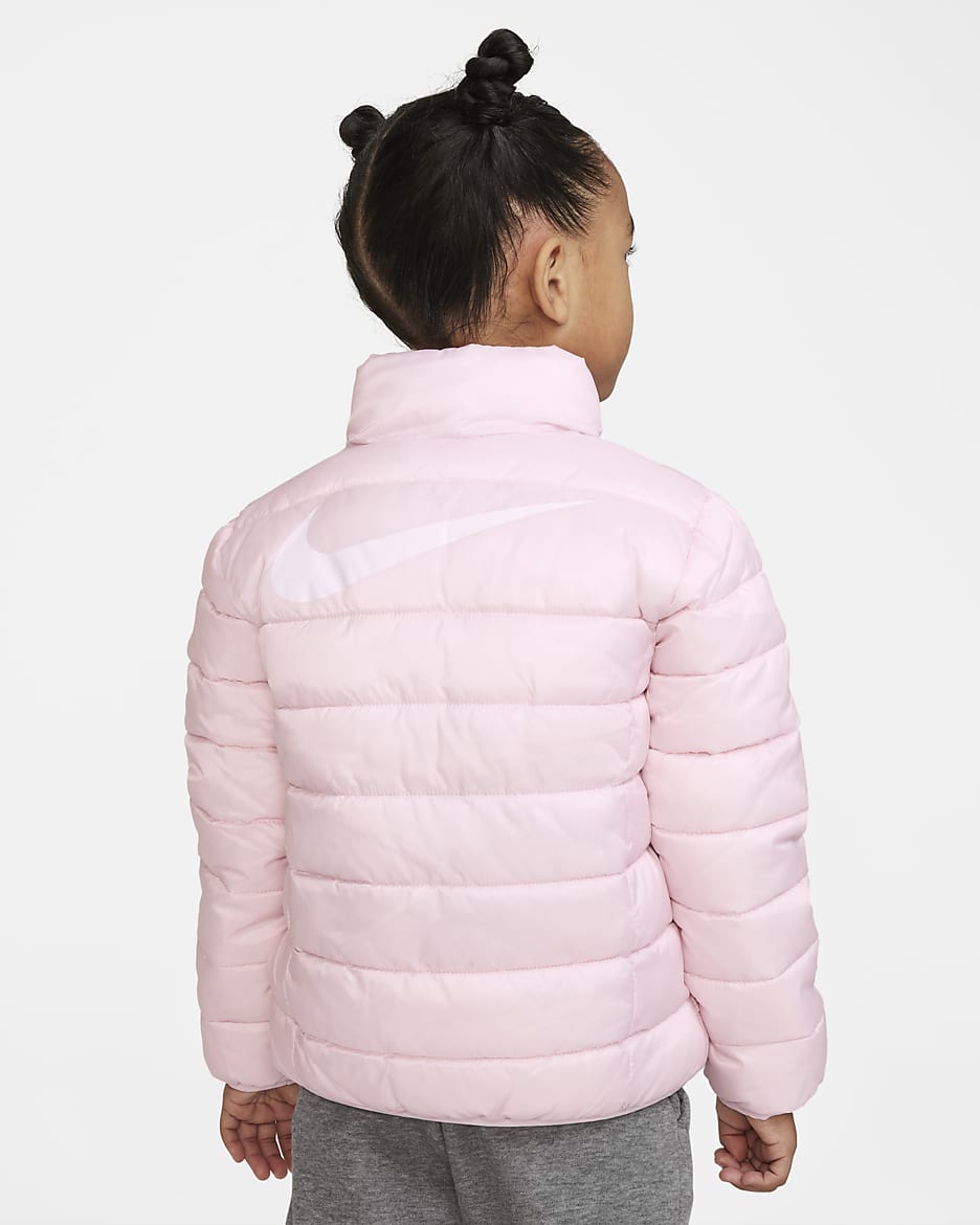 Nike puffer jacket pink hotsell